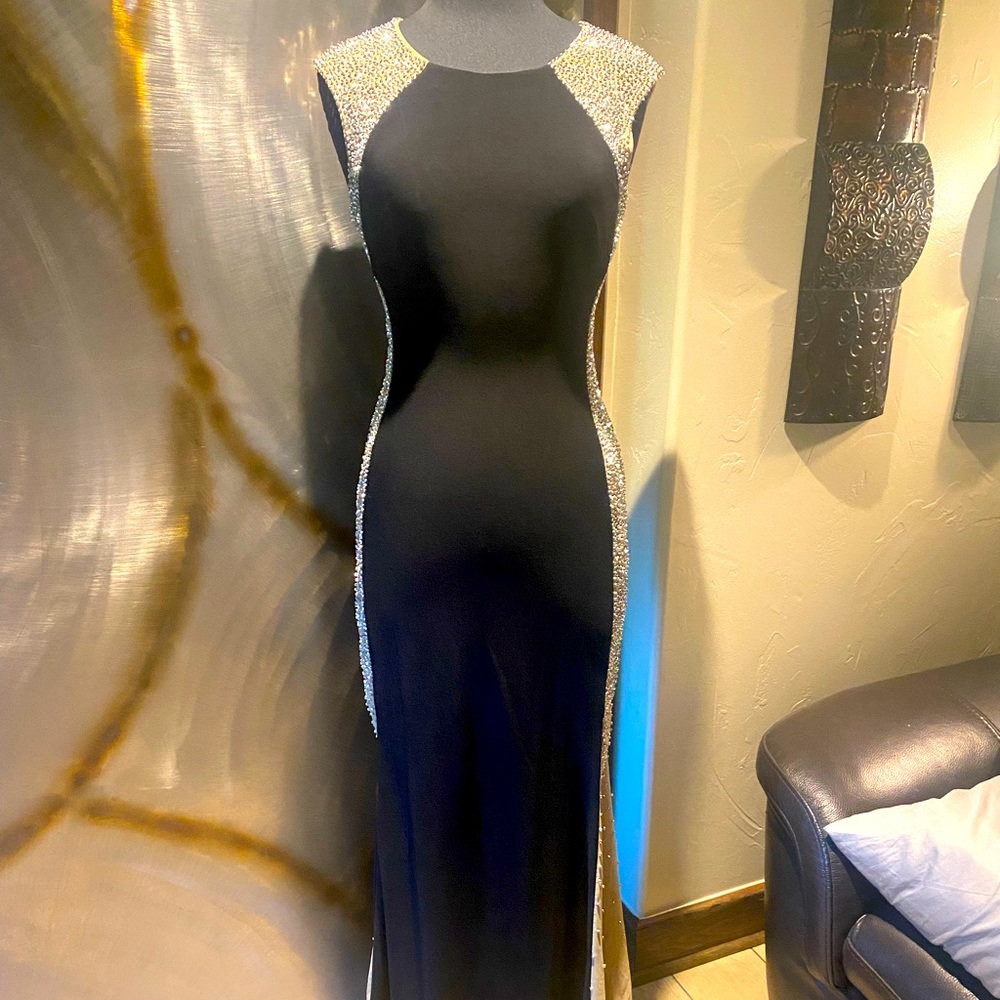 Xscape Rhinestone Illusion gown